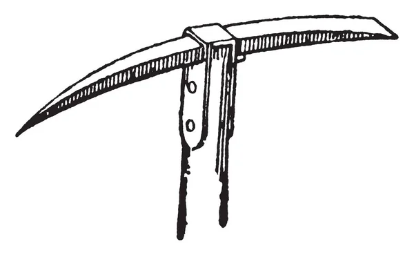 Denna Illustration Representerar Pick Axe Där Kanten Slutet Mittemot Punkten — Stock vektor