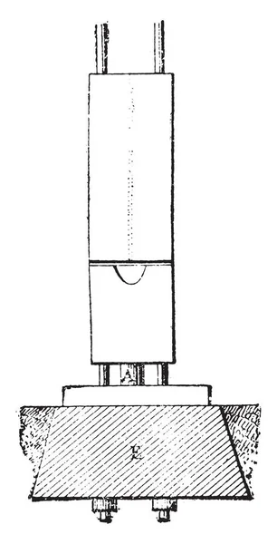 Apparatus Quinan Vintage Engraved Illustration Industrial Encyclopedia Lami 1875 — Stock Vector