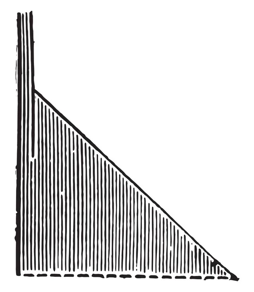 Charrue Pointe Droite Illustration Gravée Vintage Encyclopédie Industrielle Lami 1875 — Image vectorielle