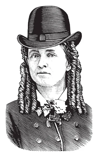 Мэри Эдвардс Уокер 1832 1919 Американский Аболиционист Запретитель Военнопленный Хирург — стоковый вектор