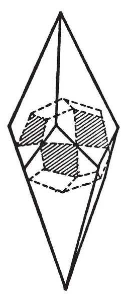 Questo Diagramma Rappresenta Cloruro Ammonio Disegno Linee Vintage Incisione Illustrazione — Vettoriale Stock