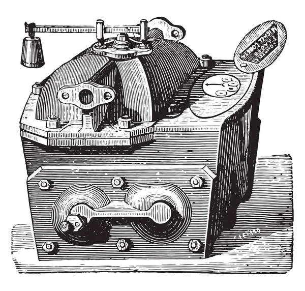 Frager 型式应用于蒸汽锅炉 复古雕刻插图 工业百科全书 1875 — 图库矢量图片