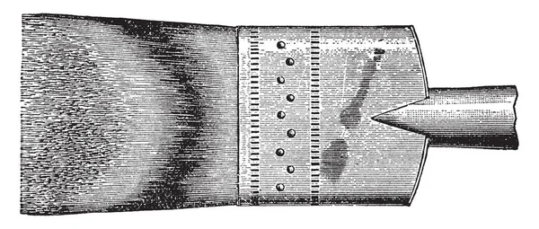 Diese Abbildung Stellt Dachshaar Fließenden Pinsel Dar Der Aus Natürlichem — Stockvektor