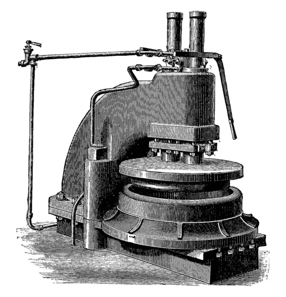 Druk Vouw Randen Van Buis Bladen Vintage Gegraveerde Afbeelding Industriële — Stockvector