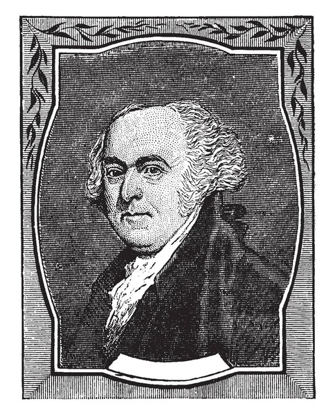 Джон Адамс 1735 1826 Він Був Першим Віце Президентом Сполучених — стоковий вектор