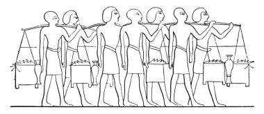 Yeşil kutuları, vintage illüstrasyon kazınmış.