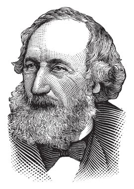 Cyrus W. alanı, bir Amerikalı işadamı ve Atlantik telgraf şirketi oluşturmak için yardımcı oldu ve Atlantik Okyanusu, vintage çizgi çizme veya oyma illüstrasyon ilk telgraf kablo Döşenmemelidir yatırımcı o 1819-1892, alanıydı