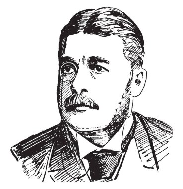 Efendim Arthur Sullivan, 1842-1900, o bir İngiliz besteci, vintage çizgi çizme veya oyma illüstrasyon yapıldı.