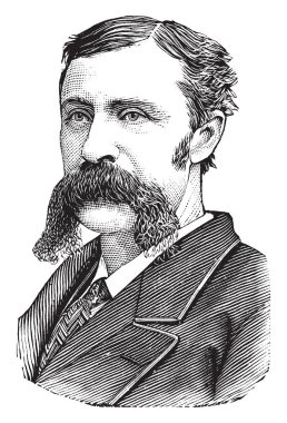 General Joseph kil Stiles Blackburn, 1838-1918, bir Demokrat Temsilcisi ve Senatör Kentucky, vintage çizgi çizme veya oyma illüstrasyon biriydi