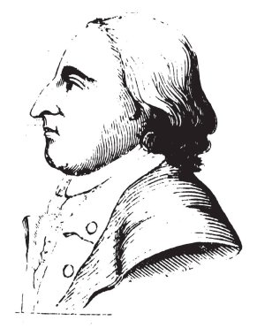 Genel Gates, 1727-1806, o bir İngiliz asker ve bir Amerikan Bağımsızlık Savaşı, vintage çizgi çizme veya oyma illüstrasyon sırasında askerdi