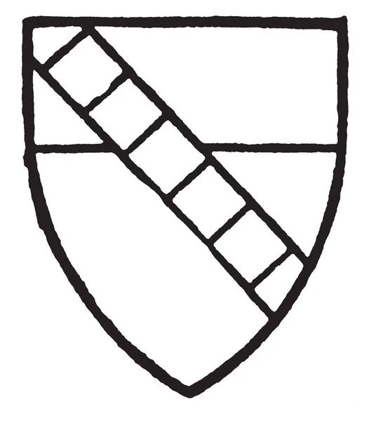Кромвель Носил Серебро Вожделенные Гулы Бастонской Гобони Рисунок Винтажной Линии — стоковый вектор