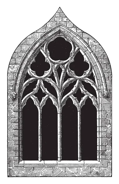 Gotische Het Platform Margaret Chapel Tracery Herts Uit Veertiende Eeuw — Stockvector