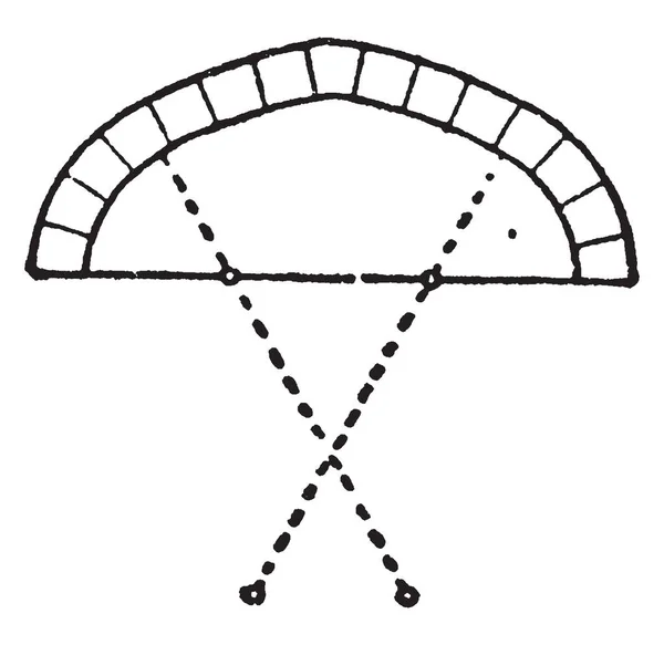 Centro Arco Empleado Período Perpendicular Sarch Tudor Mantener Puente Dibujo — Vector de stock