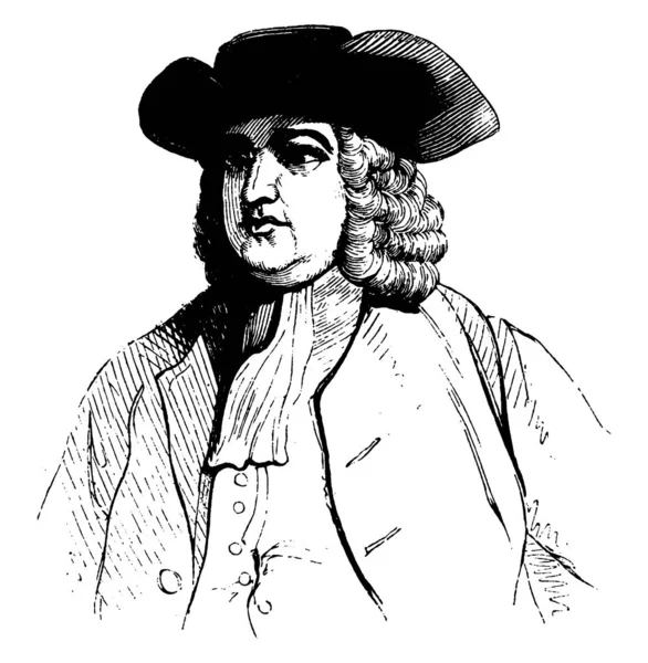 William Penn 1644 1718 Ήταν Μια Αγγλική Πραγματική Περιουσία Επιχειρηματία — Διανυσματικό Αρχείο