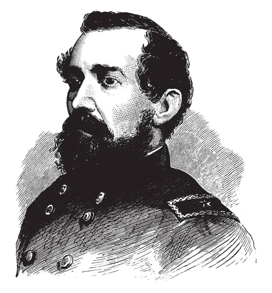 Generaal Jesse Reno 1823 1862 Hij Een Carrière Verenigde Staten — Stockvector