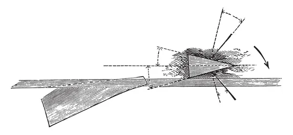 コールターは対称的に ビンテージの刻まれた図を歩きます 産業百科事典 1875 — ストックベクタ