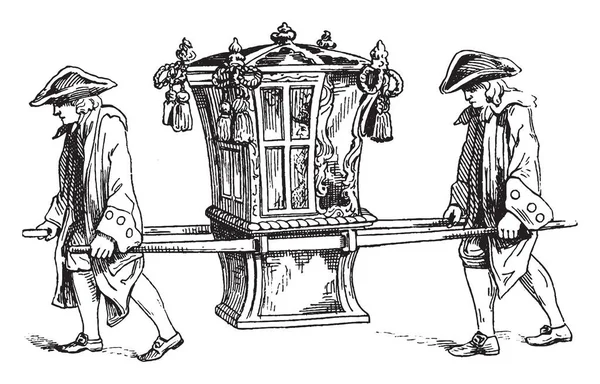 Φορείο 1755 Που Αποτελείται Από Μια Καρέκλα Κατάλληλο Για Μια — Διανυσματικό Αρχείο