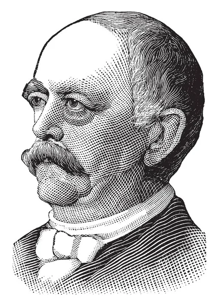 Πρίγκιπας Του Μπίσμαρκ 1815 1898 Ήταν Πρώτος Καγκελάριος Της Γερμανικής — Διανυσματικό Αρχείο