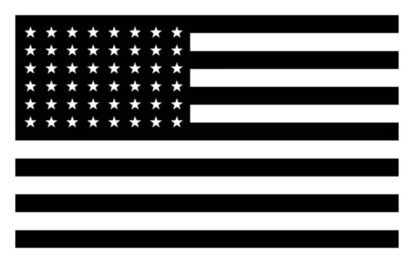 Bintang Amerika Serikat Bendera 1912 Bendera Ini Memiliki Garis Horizontal - Stok Vektor