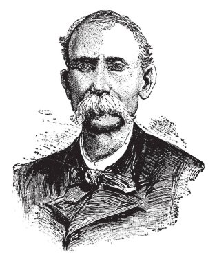 Maximo Gomez, 1836-1905, o bir Küba'nın on yıl savaştan İspanya karşısında 1868 için 1878'de Tümgeneral ve Küba'nın o ülkenin bağımsızlık savaşı 1895 dan 1898 için askeri komutanı, vintage çizgi çizme veya oyma illüstrasyon yapıldı.