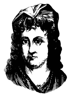 Sarah Bache'in, 1744-1808, o bir rahatlama çalışmalarında Amerikan Bağımsızlık Savaşı, vintage çizgi çizme ve gravür illüstrasyon sırasında lideriydi