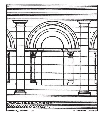 St. Paul-trois-chateaux, Noviomagus, Tricastini, üç kaleleri, bu Fransızca, vintage çizgi çizme veya oyma illüstrasyon ' yanlışlıkla.