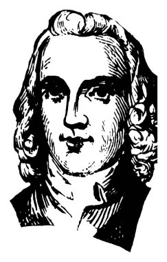 George Ross, 1730-1779, kıta Derneğin bir imzalayan ve Amerika Birleşik Devletleri Pennsylvania, vintage çizgi çizme veya oyma illüstrasyon bir temsilcisi olarak Bağımsızlık Bildirgesi biriydi
