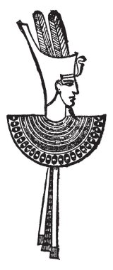 Resimdeki adamın başında bir taç giyen olan bir adam olduğunu ve onun kanatları, vintage çizgi çizme veya oyma illüstrasyon bağlantısı.