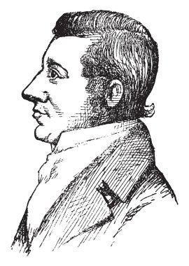 Edward Tiffin, 1766-1829, o bir politikacı ve Ohio, vintage çizgi çizme veya oyma illüstrasyon ilk valisi oldu