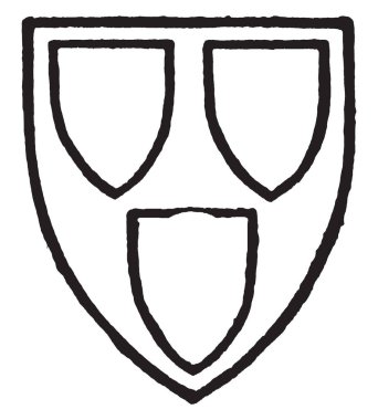 Boroughbridge gümüş, vintage çizgi çizme veya oyma illüstrasyon savaşında Davillers delik.