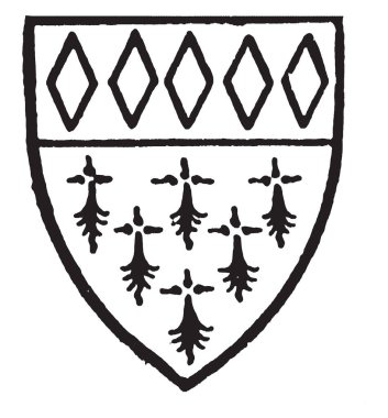 Charles Ermin baş gules, çizim veya şekil oyma vintage çizgi taşıyordu..