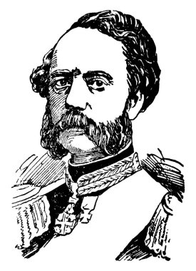 Christian IX, 1818-1906, o 1863 üzerinden Danimarka'ya 1906 ve Schleswig Duke, Holstein ve Lauenburg, vintage çizgi çizme veya oyma illüstrasyon kralı oldu