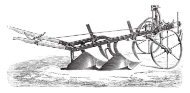 Bisoc Didelot, vintage illüstrasyon kazınmış. Endüstriyel ansiklopedi E.-O. Lami - 1875