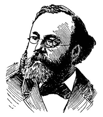 Robert Buchanan, 1841-1901, İskoç şair, romancı ve oyun yazarı, vintage çizgi çizme veya oyma illüstrasyon biriydi