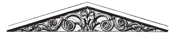 Пьедестал Представляет Собой Саркофаг Константинополе Верхняя Часть Фасада Классического Здания — стоковый вектор