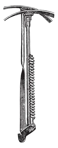 Detail Van Voorjaar Sluit Hat Vintage Gegraveerde Afbeelding Industriële Encyclopedie — Stockvector