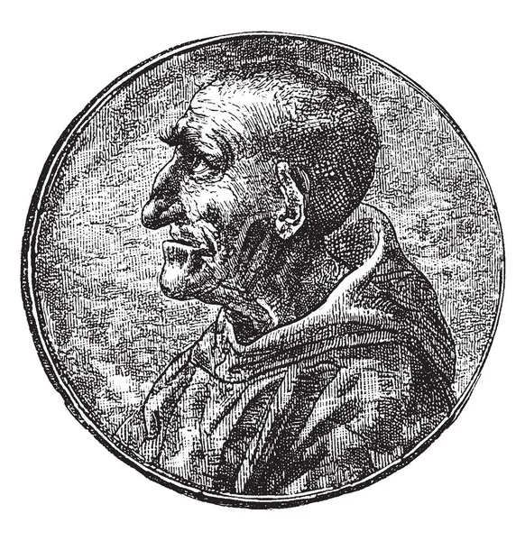 Savonarola 1452 1498 Fue Fraile Predicador Dominico Italiano Activo Florencia — Archivo Imágenes Vectoriales