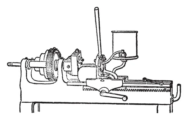 Цій Ілюстрації Представляє Шуруповерти Машини Яка Суті Токарні Кілька Спеціальних — стоковий вектор