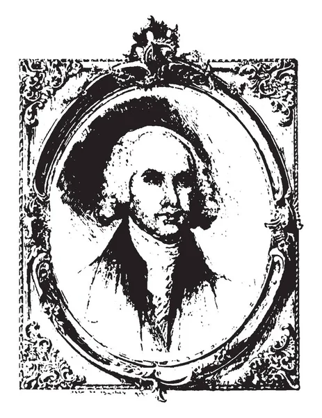 Джеймс Медісон 1751 1836 Він Був Американський Діяч Четвертого Президента — стоковий вектор