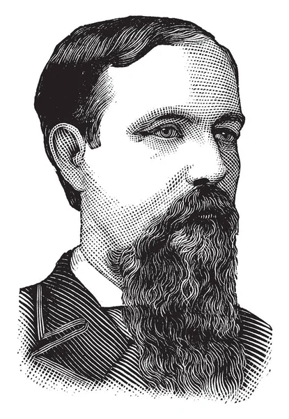 Harrison Riddleberger 1844 1890 Fue Abogado Estadounidense Editor Periódicos Político — Archivo Imágenes Vectoriales