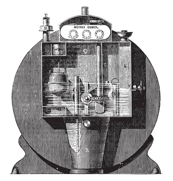 Vista Frontal Temporizador Normal Parede Anterior Bota Ilustração Gravada Vintage —  Vetores de Stock