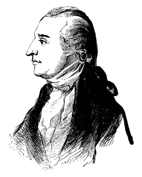 本笃阿诺德 1741 1801 他是一个将军在美国革命战争谁背叛了他的国家英国 复古线画或雕刻插图 — 图库矢量图片