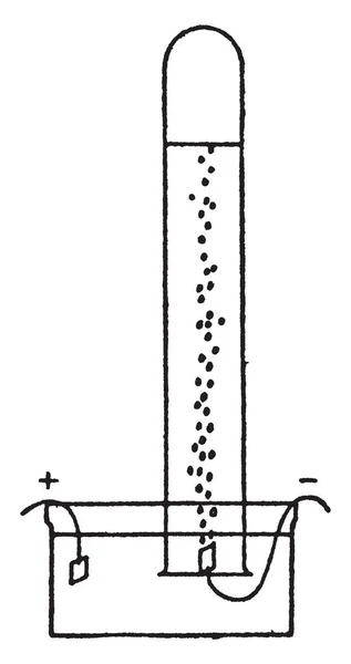 Hidrógeno Elemento Químico Con Símbolo Químico Número Atómico Dibujo Línea — Vector de stock