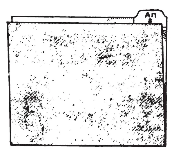 Cette Illustration Représente Dossier Qui Est Fait Papier Carton Rigide — Image vectorielle