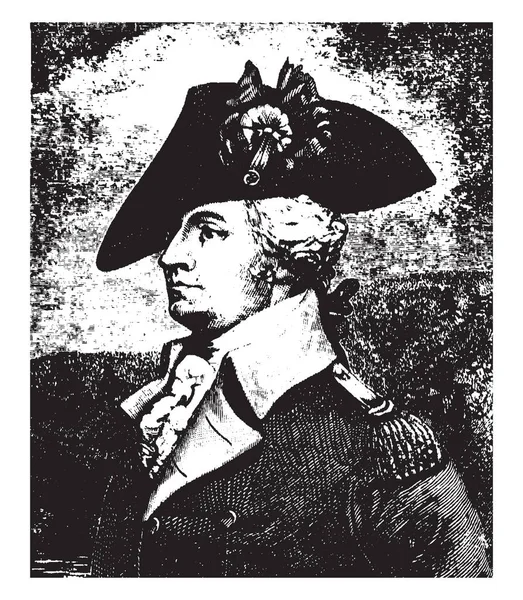 Général Anthony Wayne 1745 1796 Officier Armée Des États Unis — Image vectorielle
