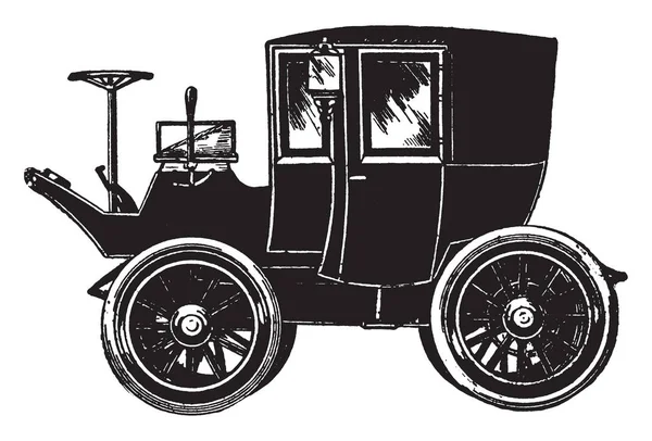 Esta Ilustración Representa Cabina Eléctrica Dibujo Línea Vintage Ilustración Grabado — Archivo Imágenes Vectoriales