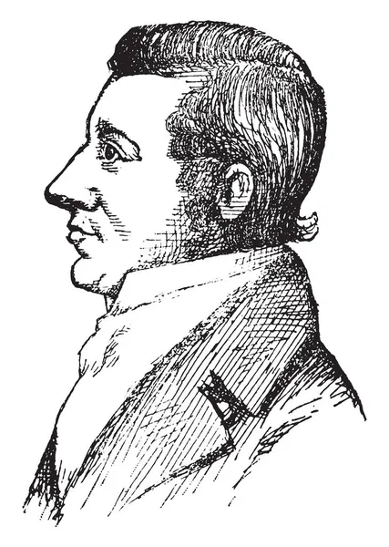 Edward Tiffin 1766 1829 Był Polityk Pierwszy Gubernator Ohio Vintage — Wektor stockowy