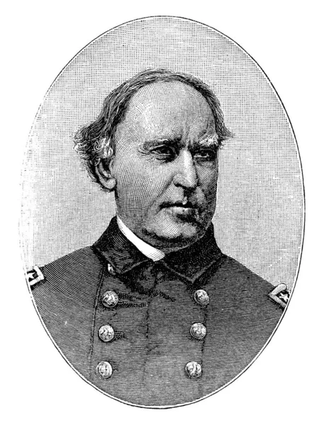 David Glasgow Farragut 1801 1870 Han Var Flagga Officer Amerikanska — Stock vektor