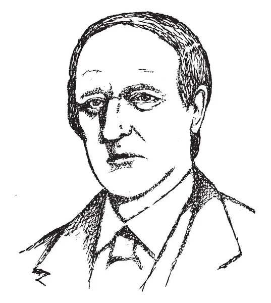 Ansell Briggs 1806 1881 Hij Een Amerikaans Pionier Eerste Gouverneur — Stockvector