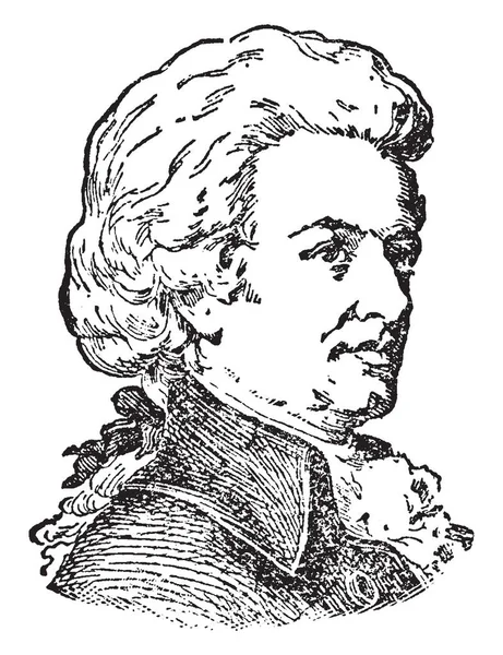 Wolfgang Amadeus Mozart 1756 1791 Compositeur Prolifique Influent Époque Classique — Image vectorielle